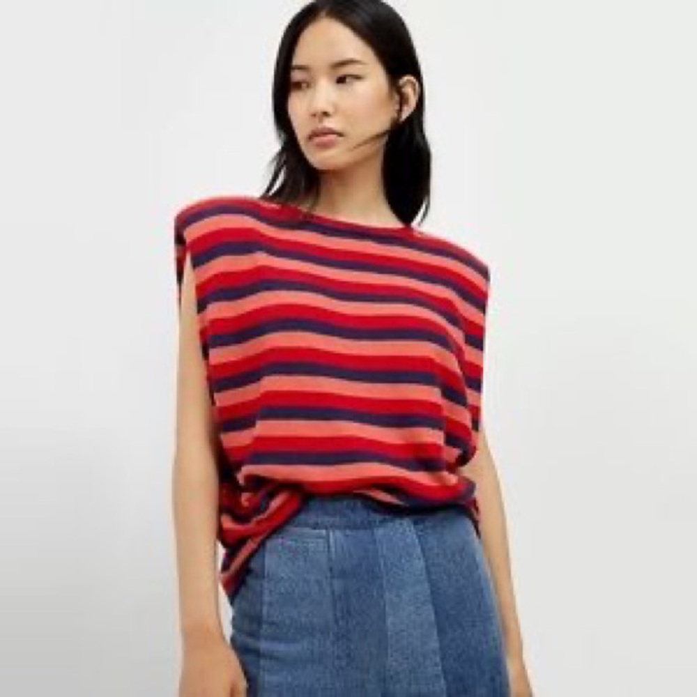Anthropologie Lyra Sleeveless Knit Oversized Top